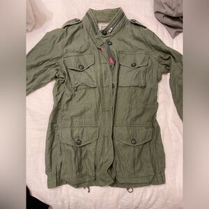 PINK Victoria's Secret 2000’s Green Utility Jacket